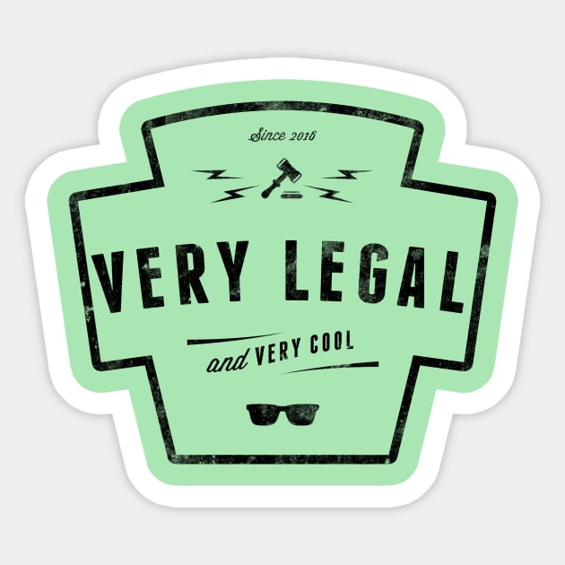 Very Legal & Very Cool - Logo 1 Sticker by verylegalandverycool